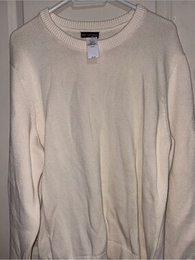 GAP Unisex Cream Crewneck Sweater